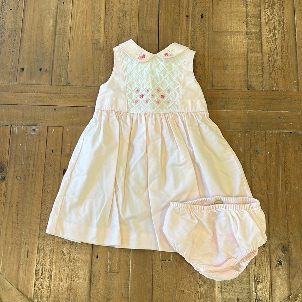 Gymboree vintage pink smocked dress
